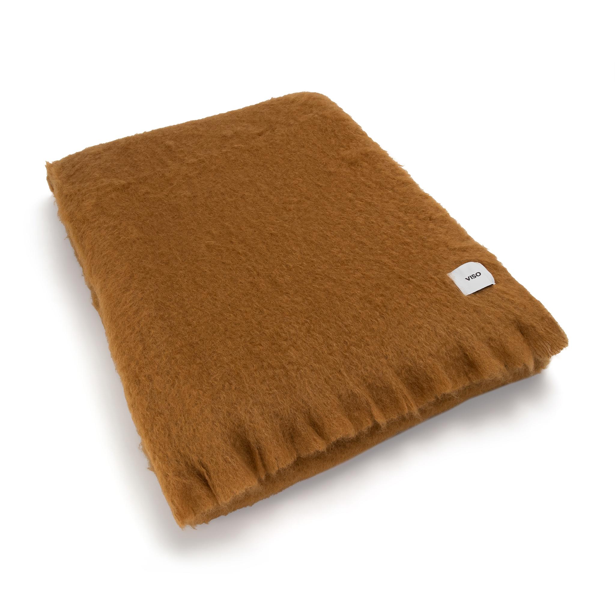 Spanish Viso Mohair Blanket Queen Size V108 Camel