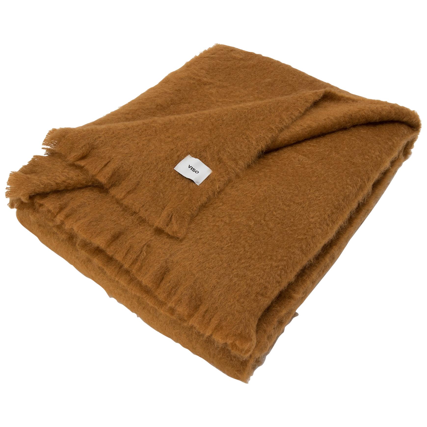 Viso Mohair Blanket Queen Size V108 Camel
