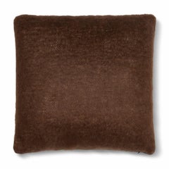 Viso Mohair Pillow VMP0305 in Brown, White And Black