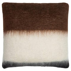 Viso Mohair-Kissen VMP0305 in Braun, Weiß und Schwarz