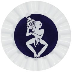 Cenicero de porcelana del zodiaco Viso Virgo 0101-VI