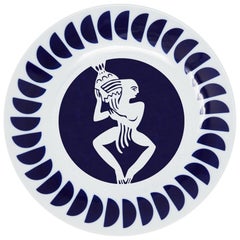 Viso Porcelain Zodiac Plate Aquarius 0301-AQ