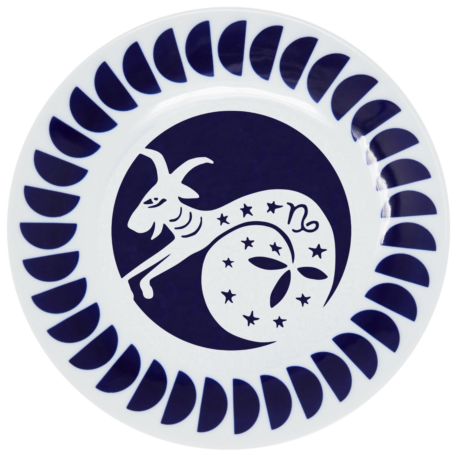 Piatto Zodiaco Viso in porcellana Capricorno 0301-CP