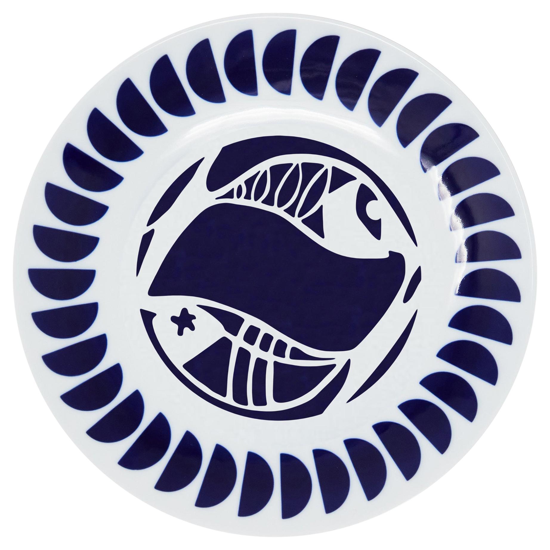 Assiette zodiaque Pisces en porcelaine de Viso 0301-PI en vente