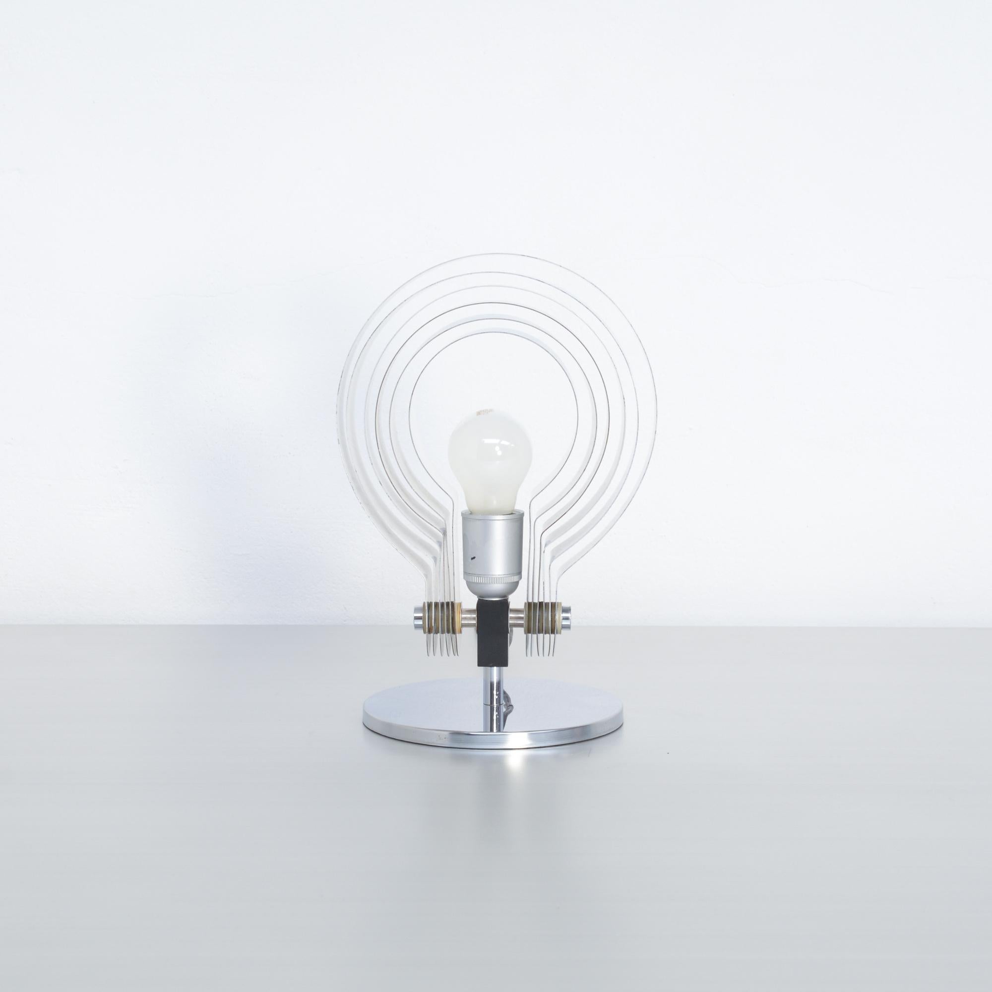 Visor Chrome Table Lamp by E.R. Nele for Temde 3