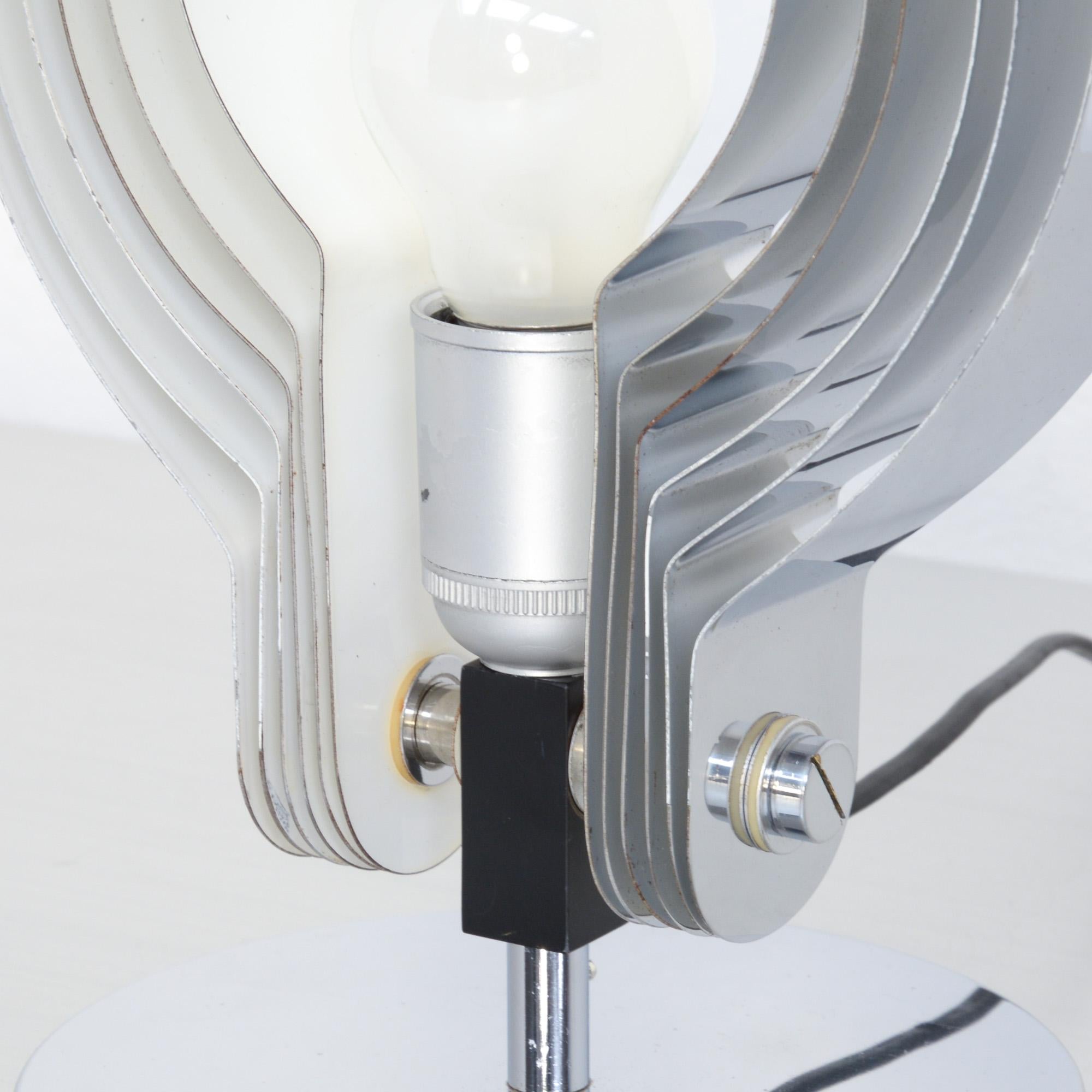 Visor Chrome Table Lamp by E.R. Nele for Temde 4
