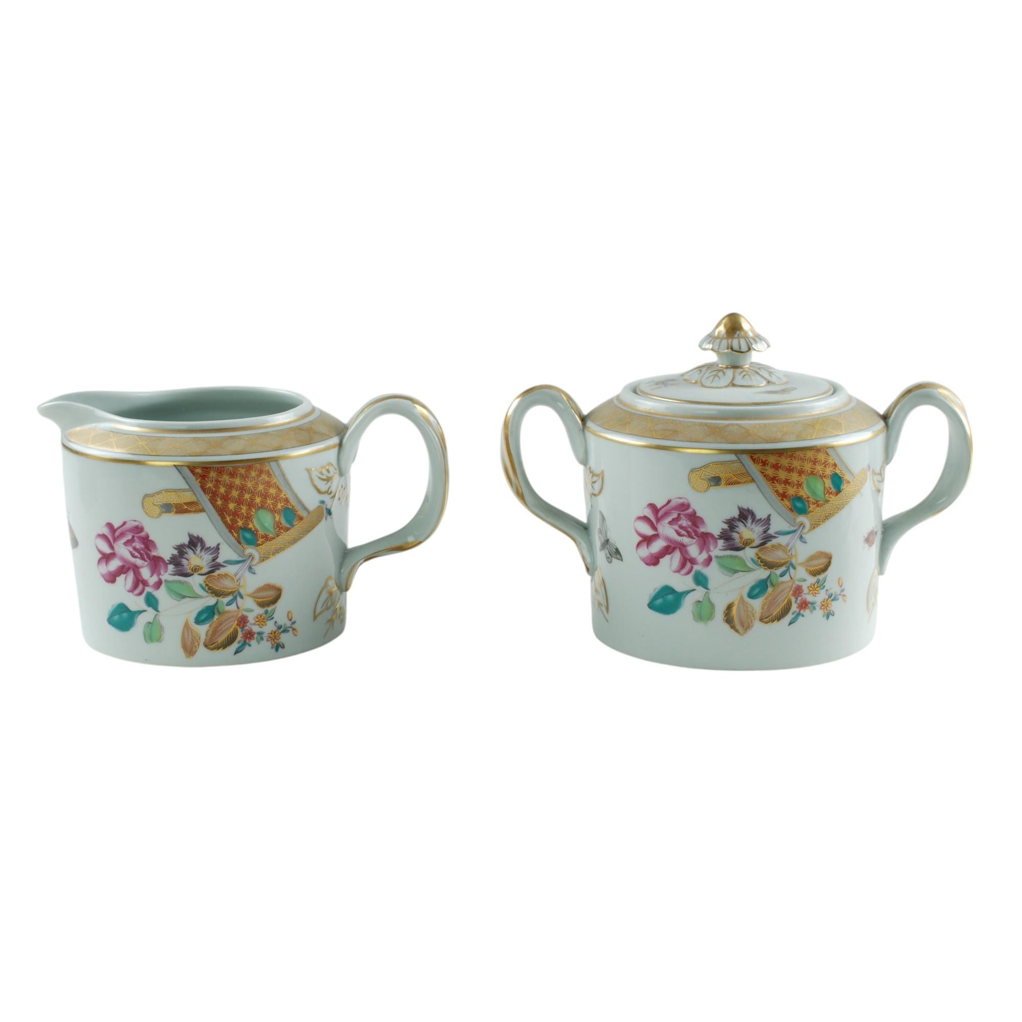 Vista Alegre para Mottahedeh Juego Demitasse de porcelana 