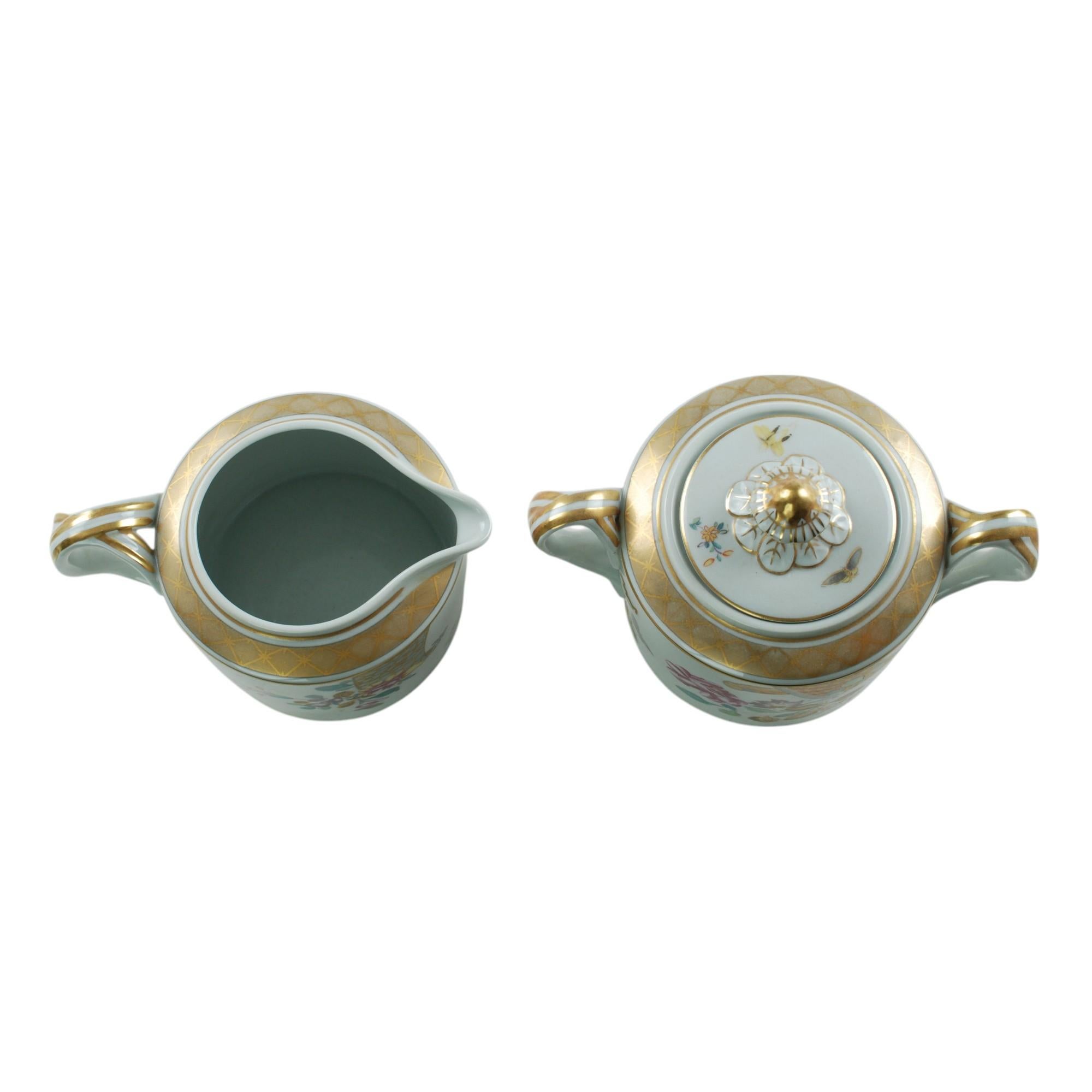 Vista Alegre para Mottahedeh Juego Demitasse de porcelana 