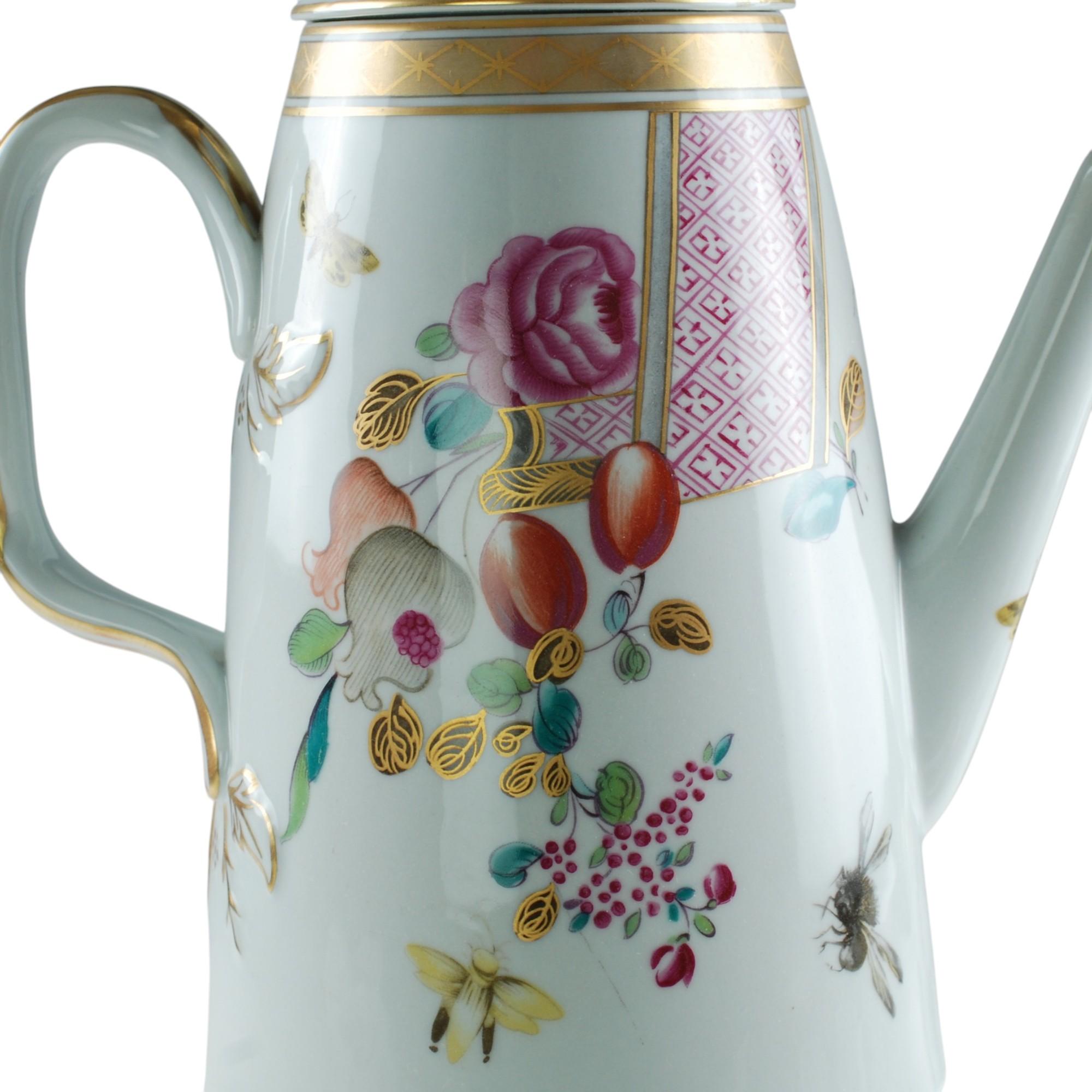 Vista Alegre para Mottahedeh Juego Demitasse de porcelana 