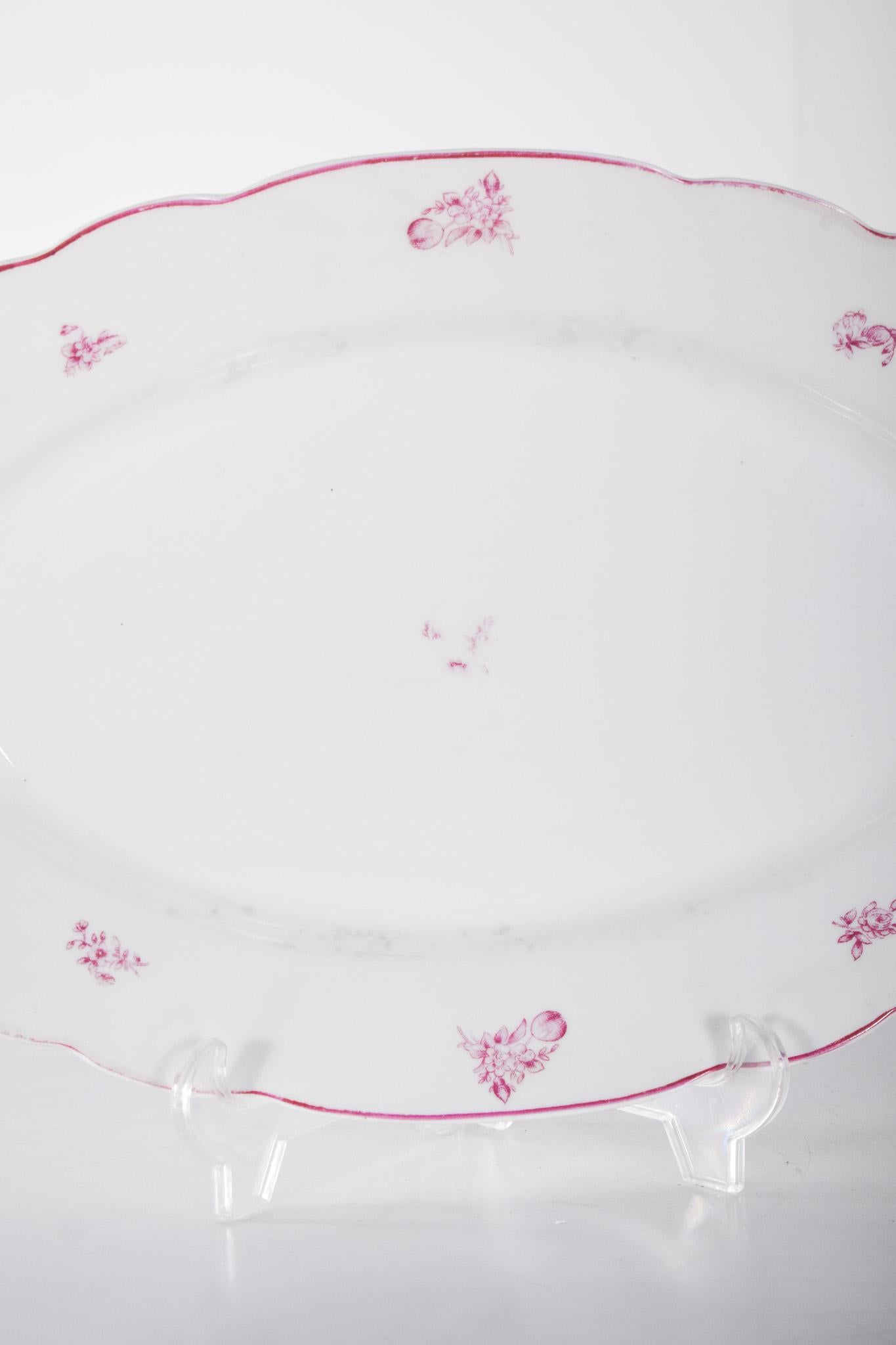 Portuguese Vista Alegre Porcelain Cut-Out Platter, Portugal For Sale