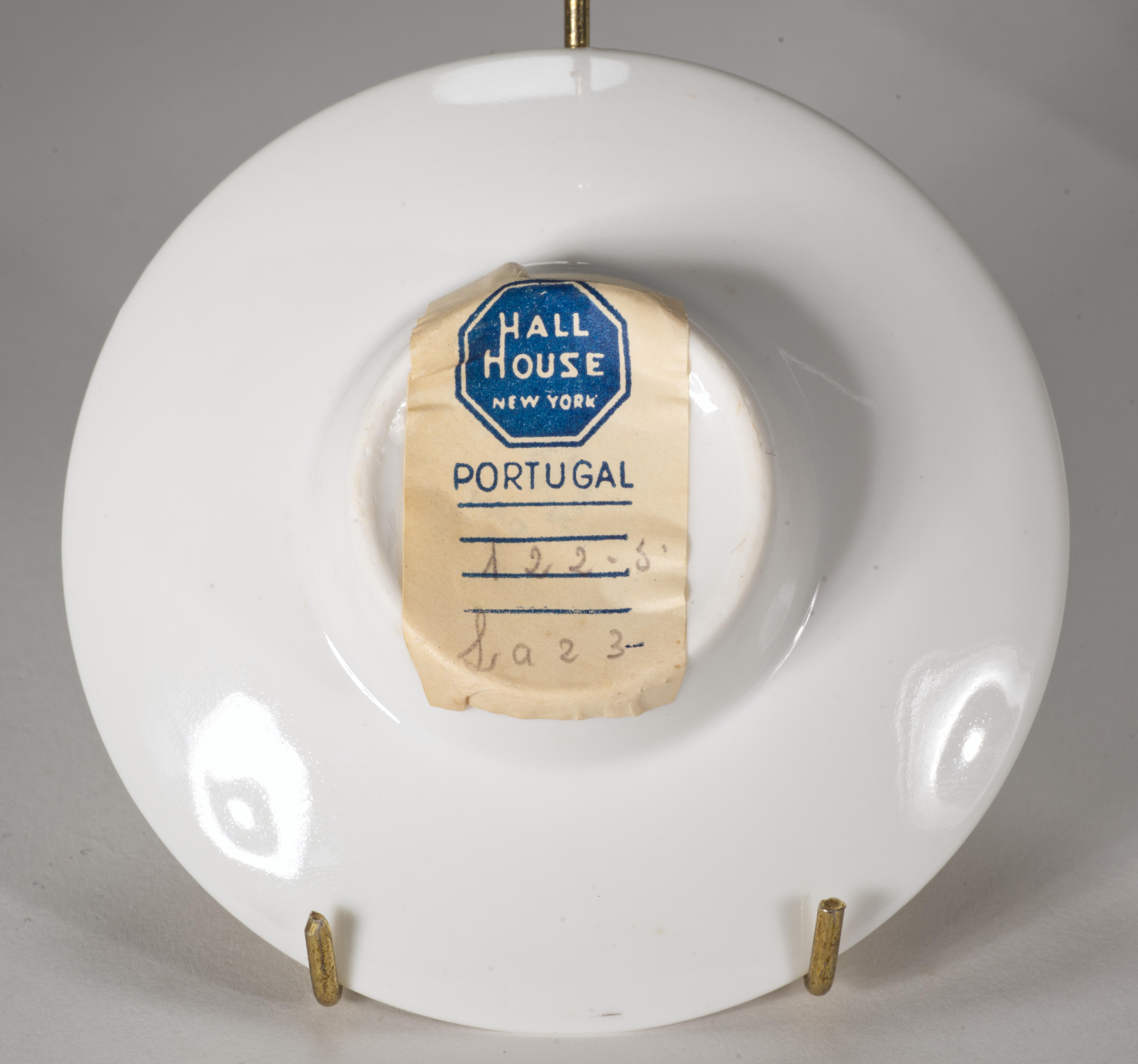 Vista Allegre Set of 8 Olivia Demitasse Cups and Saucers, 1950s, with Labels For Sale 1
