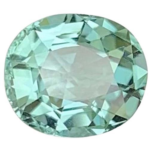 Vista Blue Color Tourmaline Gemstone: Natural October Birthstone, Africa 2.08 ct For Sale