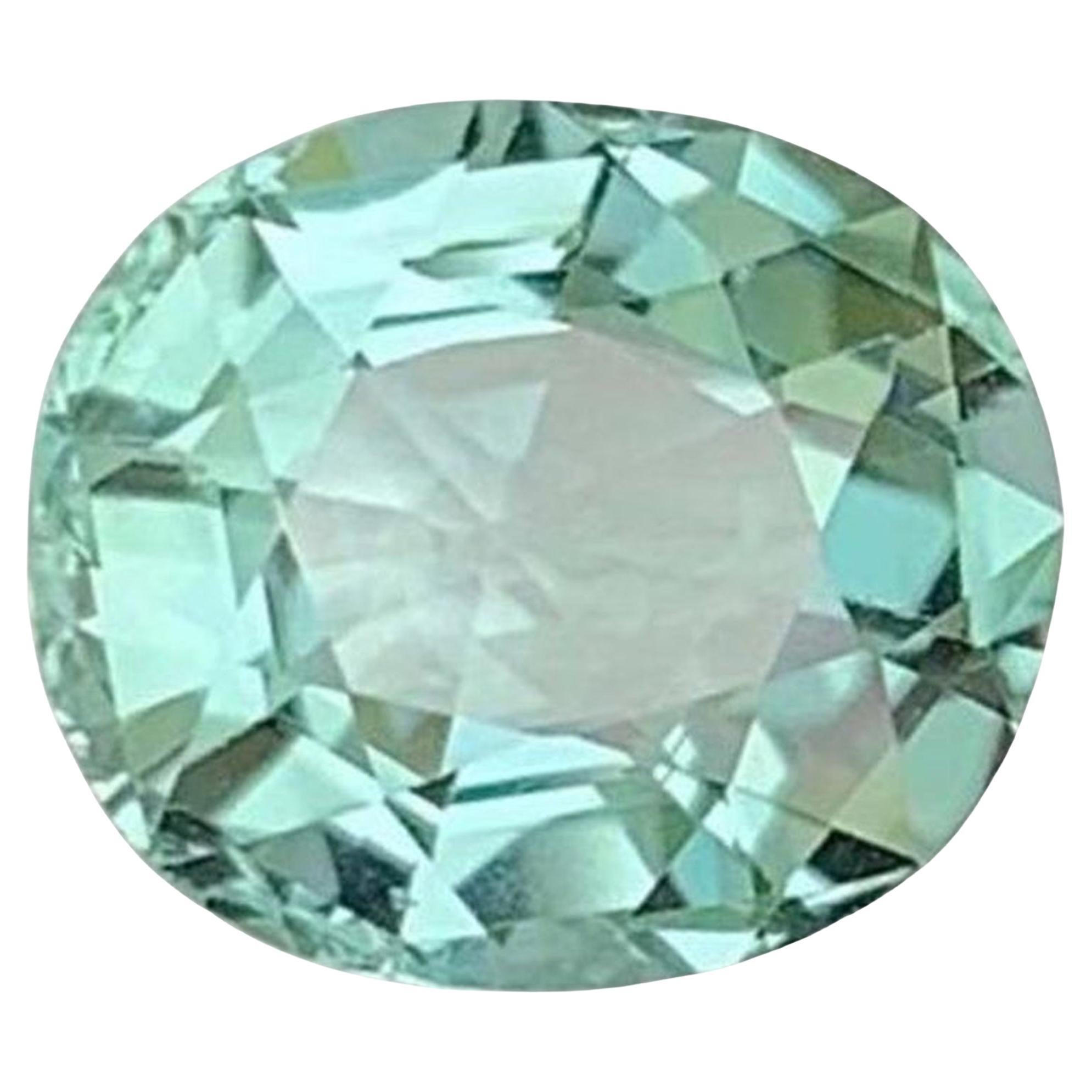 Vista Blue Color Tourmaline Gemstone: Natural October Birthstone, Africa 2.08 ct