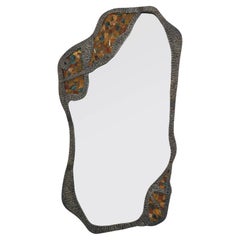 Carved Indian Mirror Made From 19thC Window From Hyderabad - 19th Century Carved Indian Mirror Made From 19thC Window From Hyderabad - 19th Century