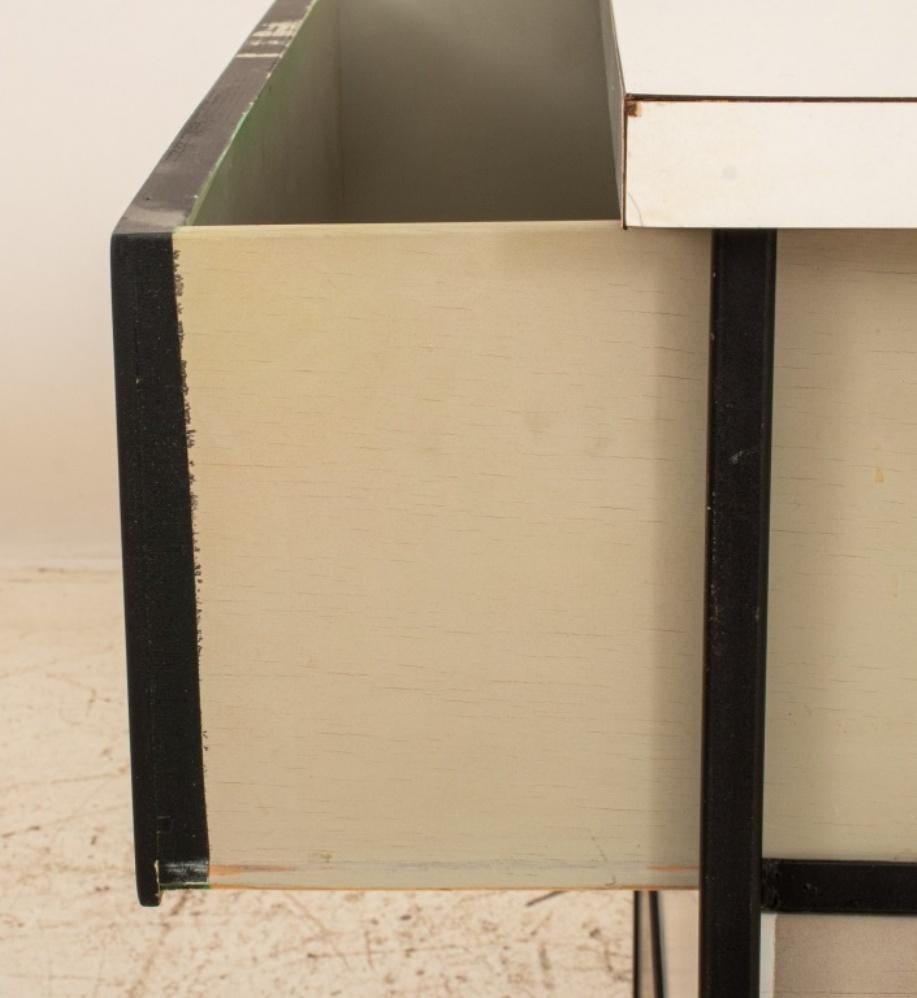 20th Century Vista of California Black & White Dressers, Pair