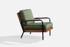 Vista of California, Lounge Chair, Metal, Wood, Fabric, USA, 1950s