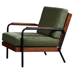 Vista of California, Lounge Chair, Metal, Wood, Fabric, USA, 1950s