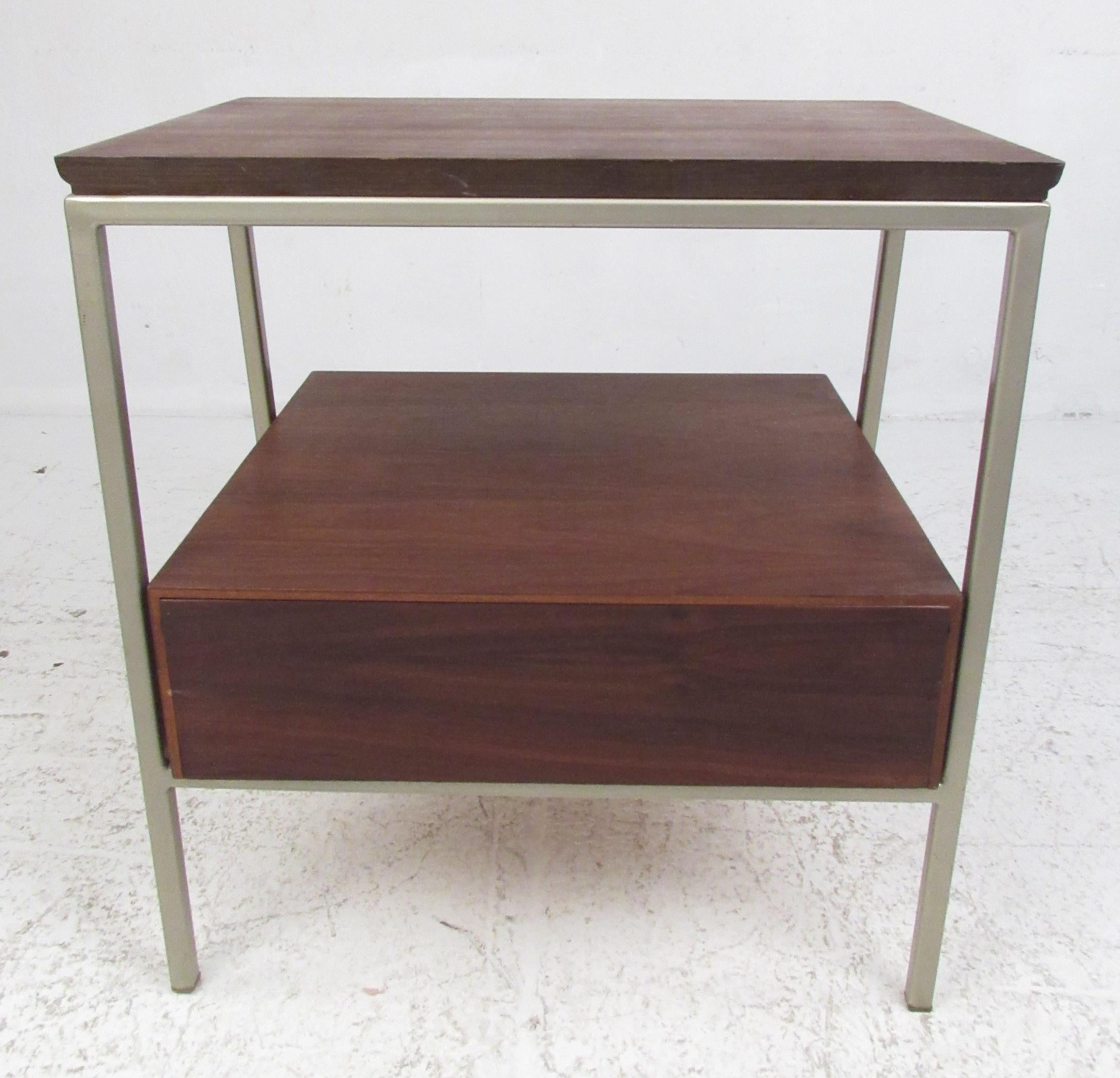 Mid-20th Century Vista of California Midcentury Walnut Nightstands For Sale