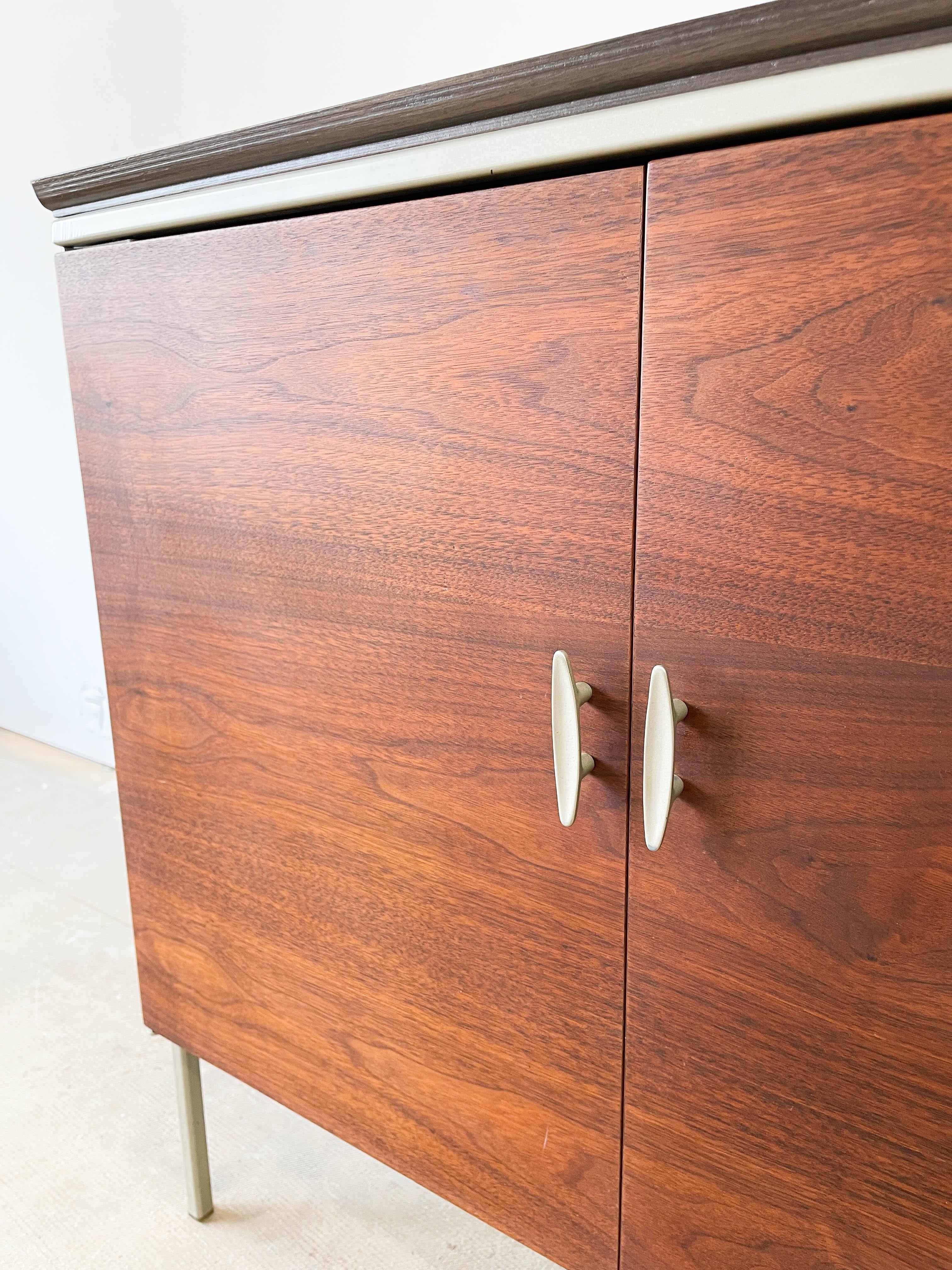Mid-Century Modern Vista of California Two-Door Cabinet