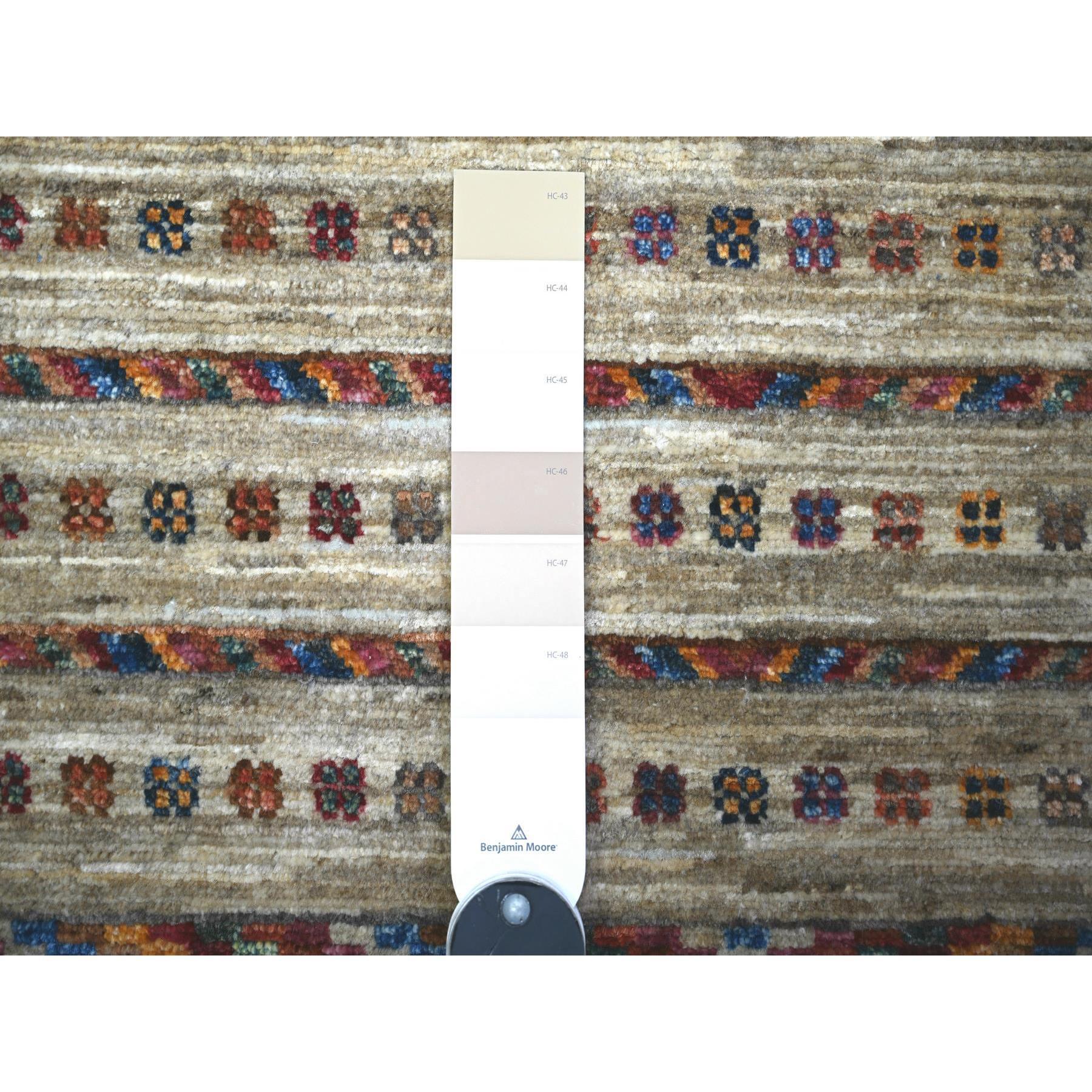 Lana Vista White Afghan Super Kazak All Wool Hand Knots Rugs Tappeto orientale 8'10