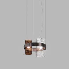 Vistosi Armonia Pendant Light in Earth Crist Glass