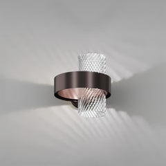 Aplique de Pared Vistosi Armonia en Cristal Rayado