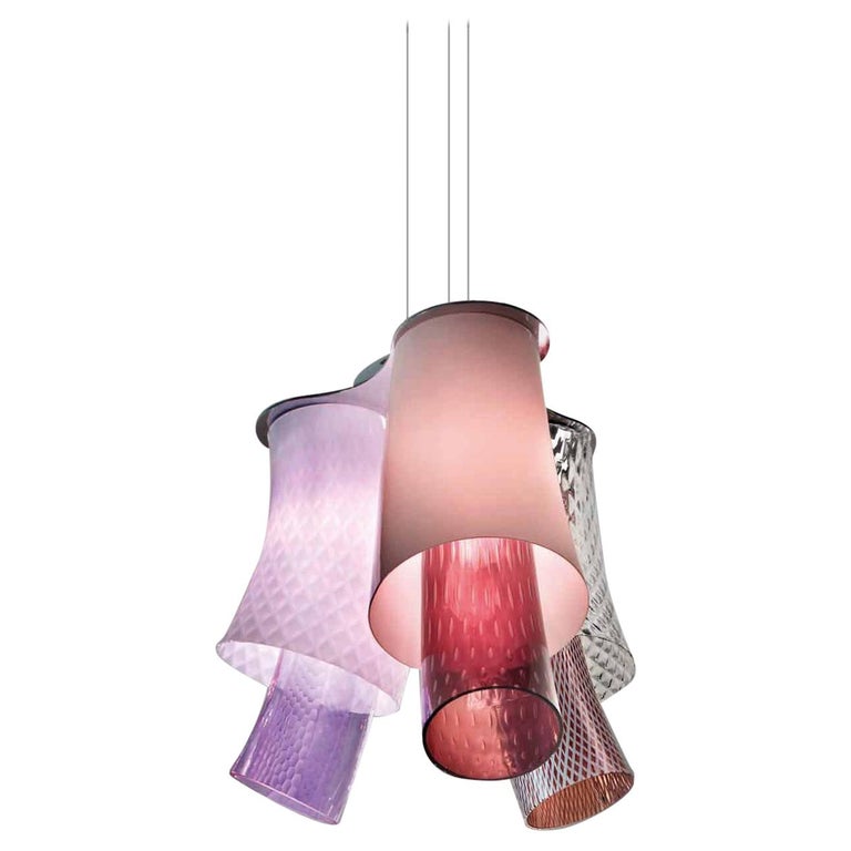 Vistosi Iba Pendant Light In Multi Color By Mauro Olivieri For Vistosi Iba Pendant Light In Multi Color By Mauro Olivieri For