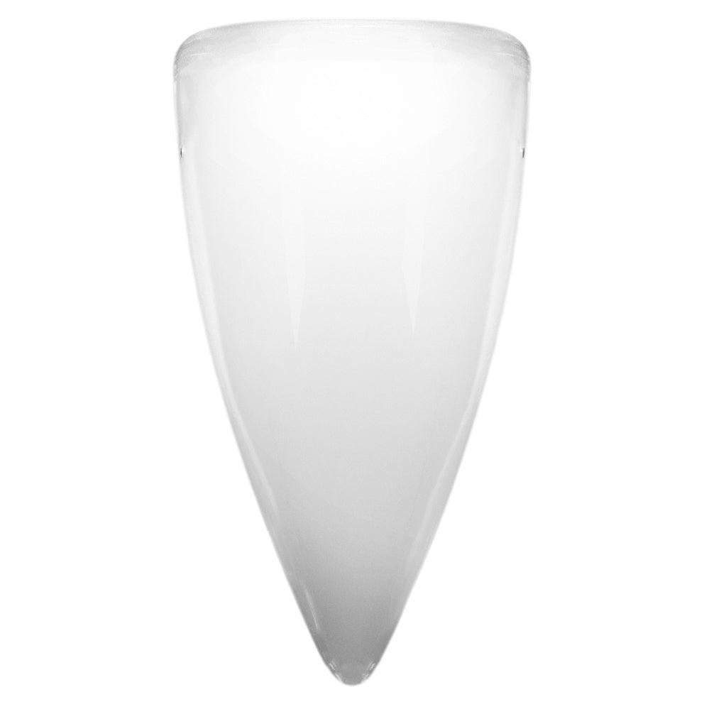 Vistosi Baco Wall Scone in White Shaded Glass For Sale