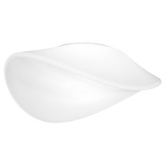 Vistosi Balance Flush Mount/Wall Scone in White Glossy Glass