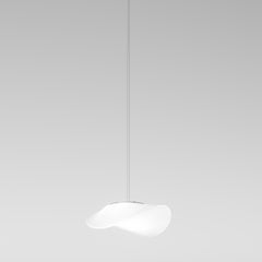 Vistosi Balance Pendant Light in White Glossy Glass