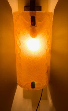 Vistosi & Bd Lumica Wall Lighting Gold Glass Murano, Italy, 1970