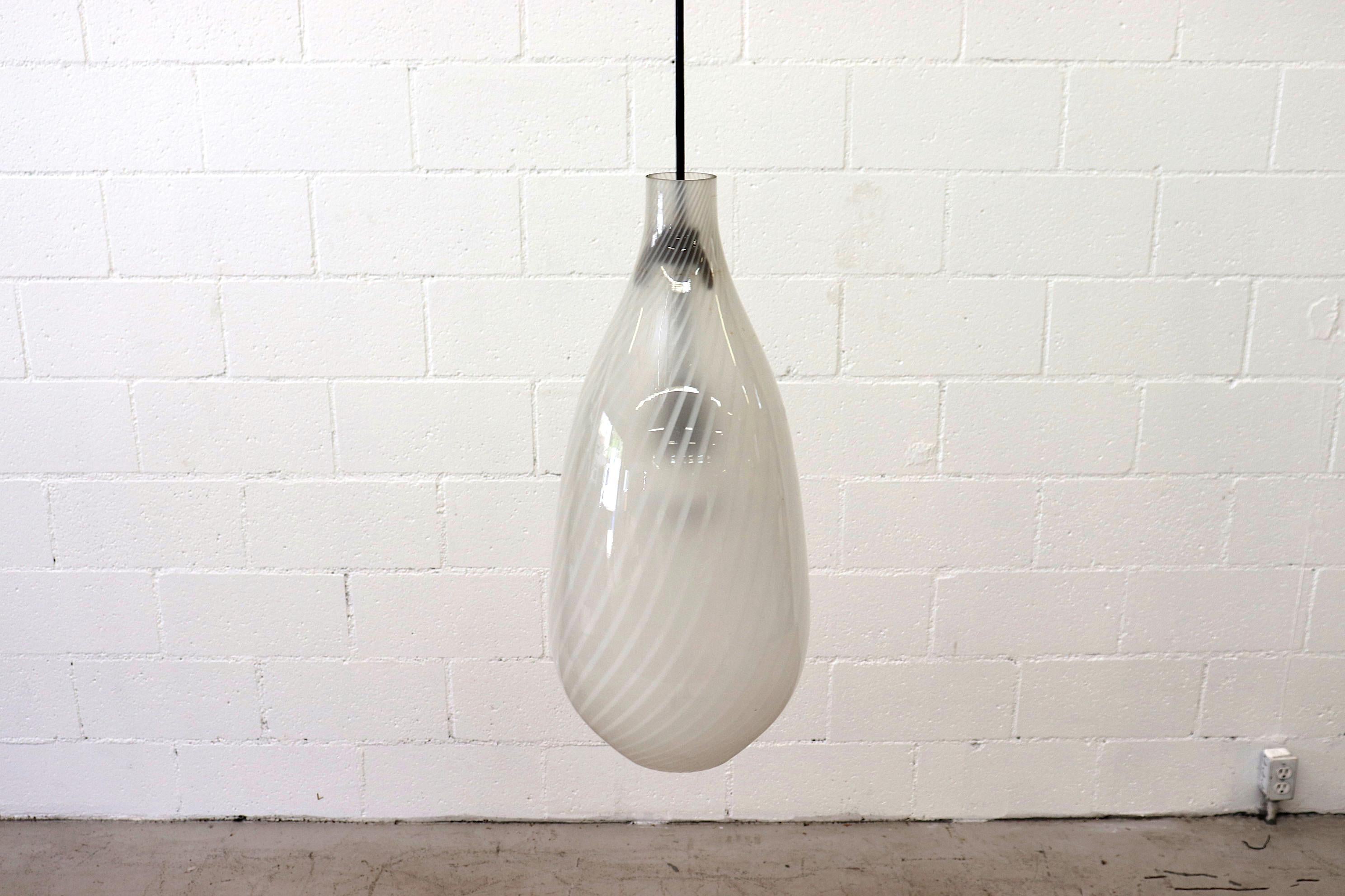 Vistosi Blown Glass Ceiling Lamp In Good Condition In Los Angeles, CA