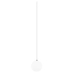 Lampe à suspension Vistosi Bolle en verre blanc satiné