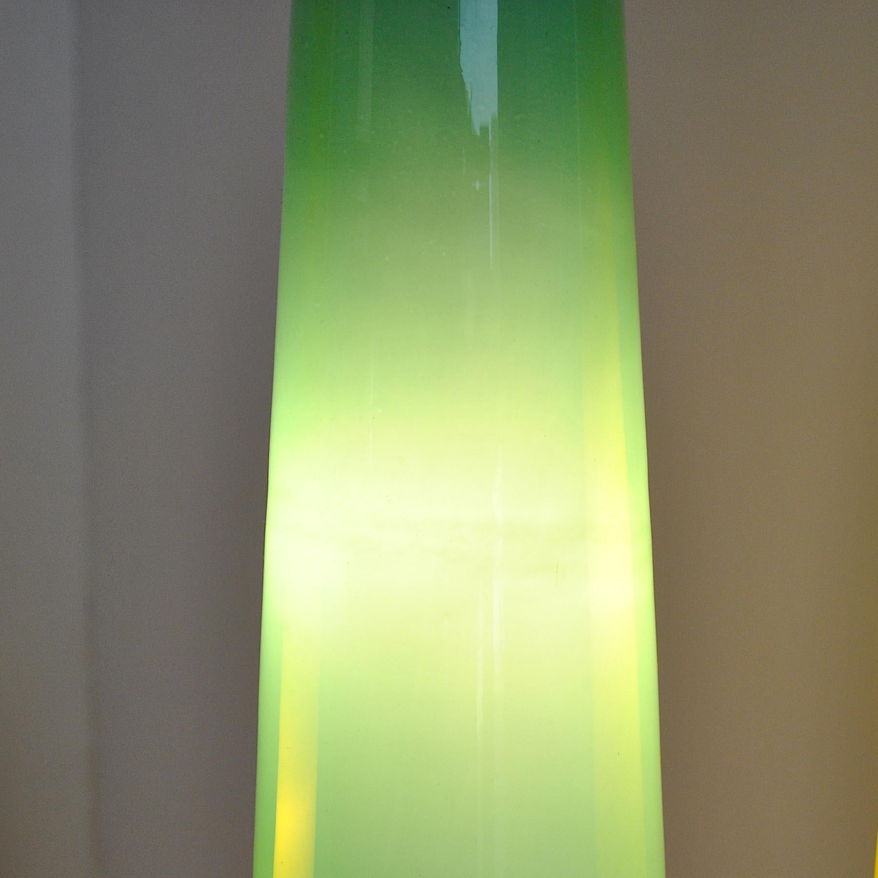 Lustre Vistosi en verre coloré de Murano 60''s en vente 11