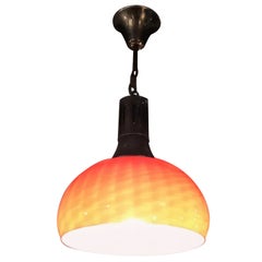 Vistosi Chandelier Murano Glass Metal 1955 italy