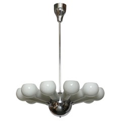 Araña Vistosi, Cristal de Murano Vintage, Italia, años 70, 10 Luces