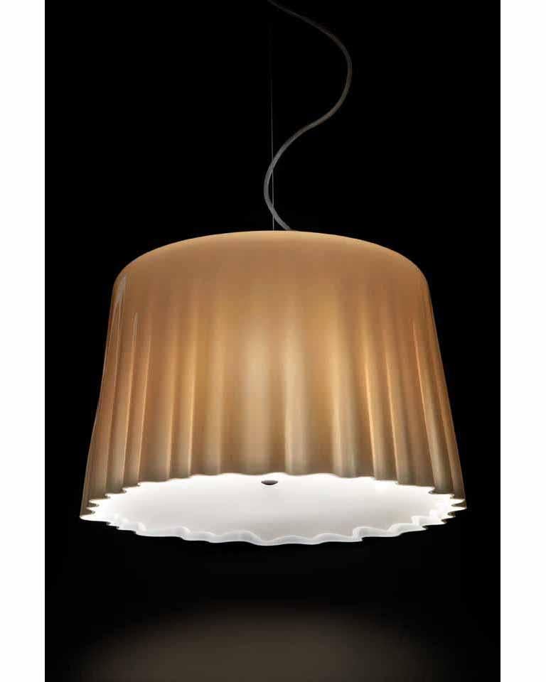 Vistosi Cloth Pendant Light In White And Metallic Chrome By Romani Modern Vistosi Cloth Pendant Light In White Metallic Chrome By Romani Saccani Archite For