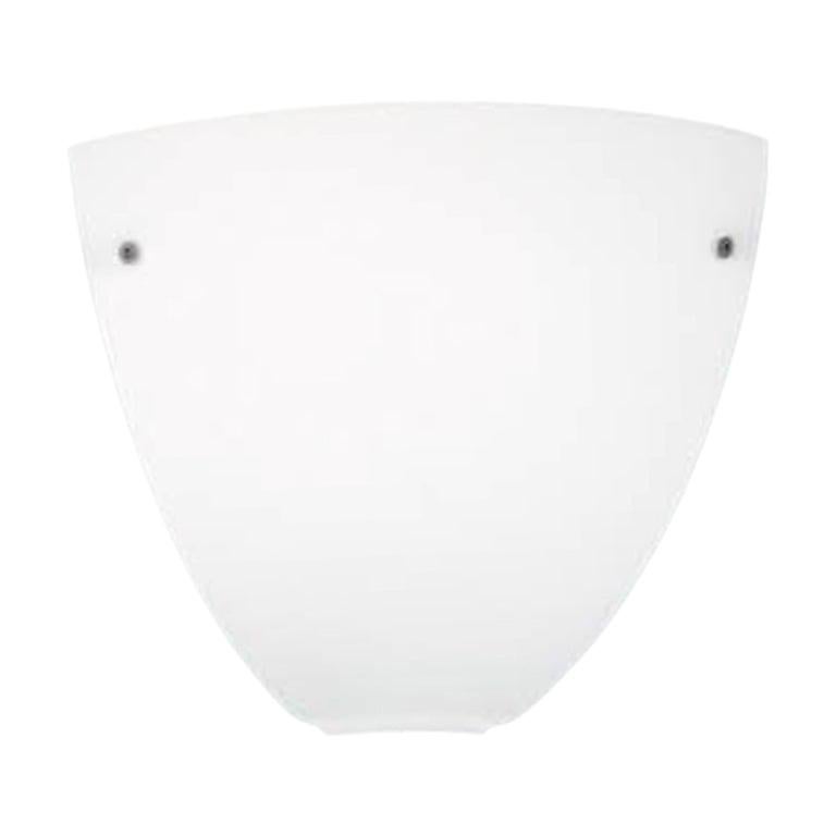 Vistosi Corner Wall Sconce in Satin White Glass For Sale