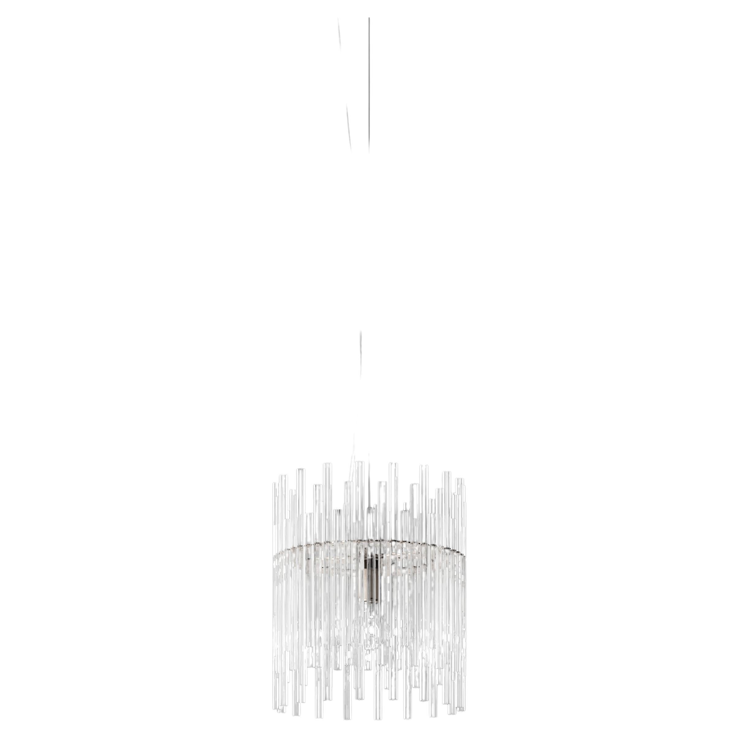 Customizable Large LED Diadema Pendant B in Crystal by Vistosi For Sale at  1stDibs