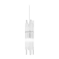 Vistosi Diadema Pendant Light AP in cristallo con cornice in cromo lucido