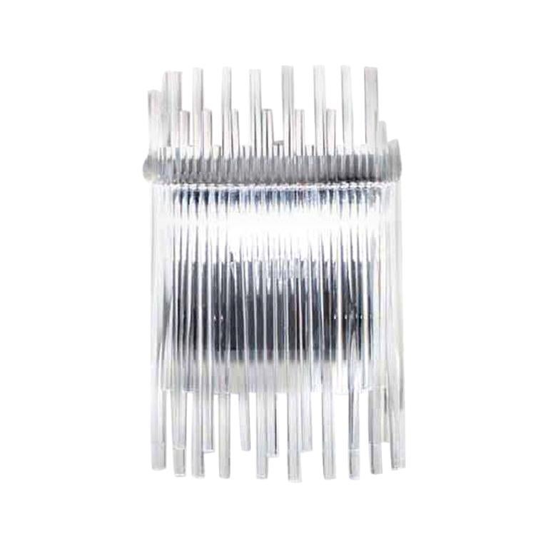 Vistosi Diadema Sconce in cristallo e cromo di Romani Saccani Architects