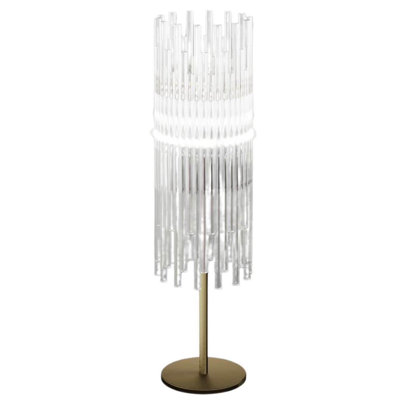 Vistosi Diadema Table Lamp in Crystal by Romani Saccani Architetti For Sale