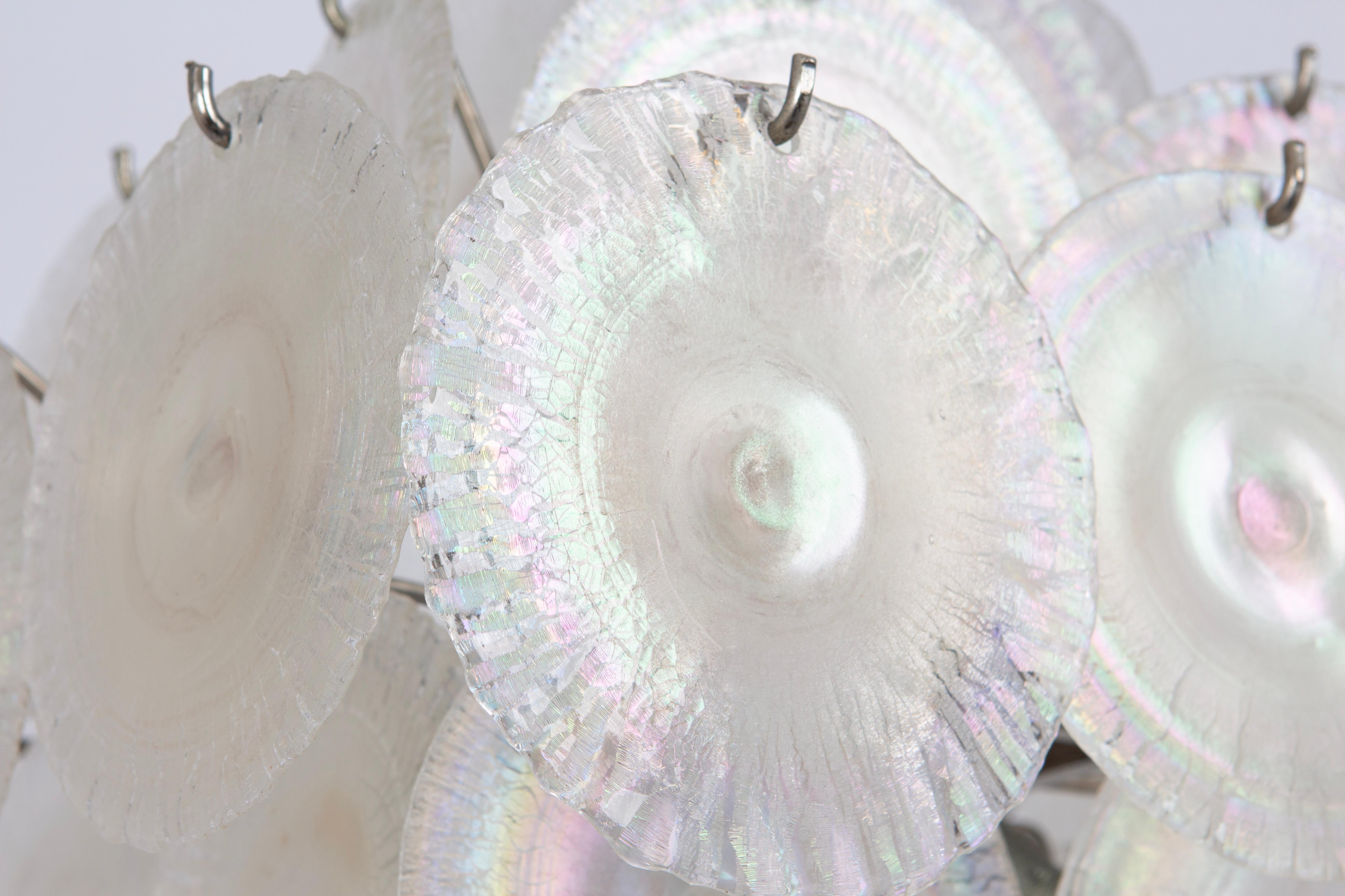 Vistosi Disc Lustre en verre de Murano par Mazzega , Italie, années 1960 Bon état - En vente à Aachen, NRW