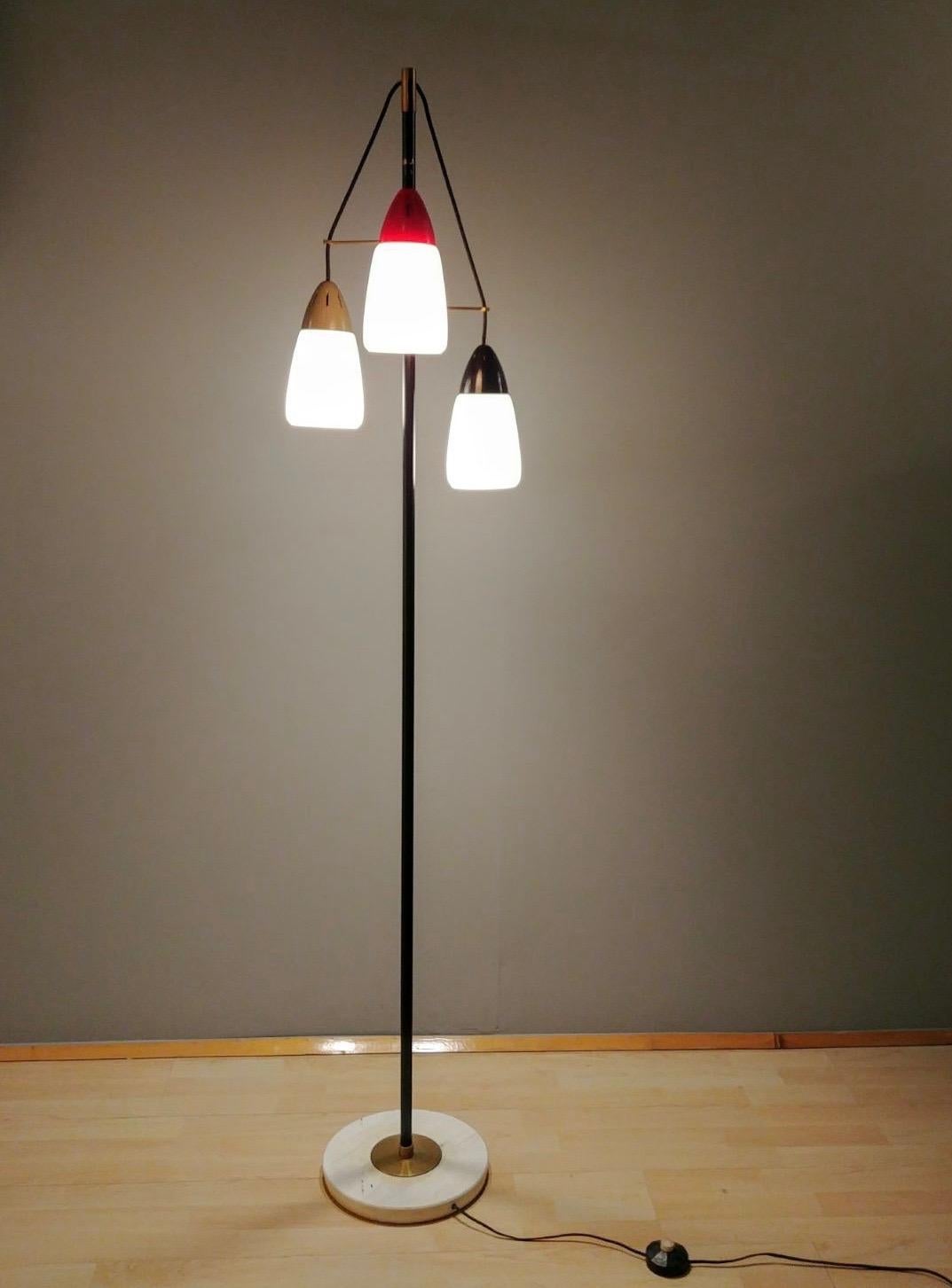 Mid-20th Century Floor Lamp Italy attributed to Stilnovo, 1956