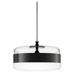 Vistosi Futura G Pendant Light in White Black & Matt Black Frame by Hangar Group