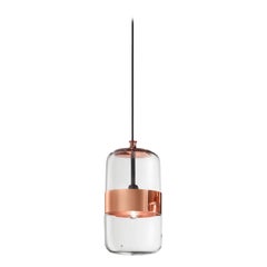 Vistosi Futura SP M Suspension Light with Copper Frame by Hangar Design Group