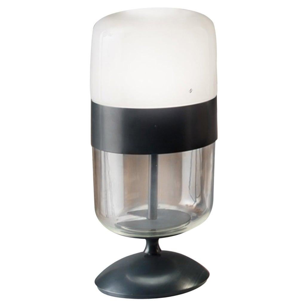 Vistosi Futura Tall Table Lamp in Clear and White by Hangar Design Group For Sale