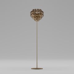 Vistosi Giogali Lampada da terra in vetro cristallo bronzo e montatura bronzo opaco