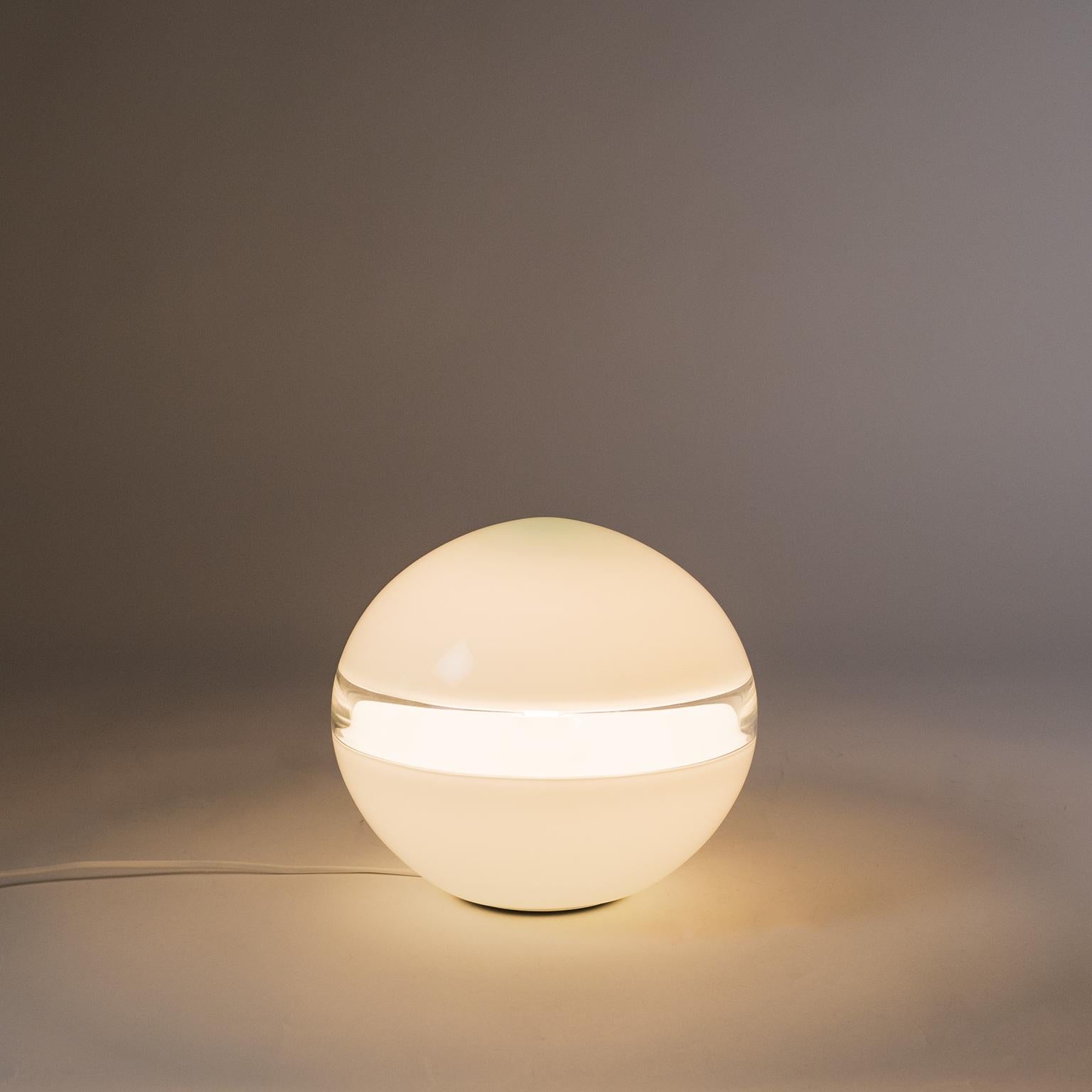 Vistosi Glass Orb Table Lamp, 1970s 4