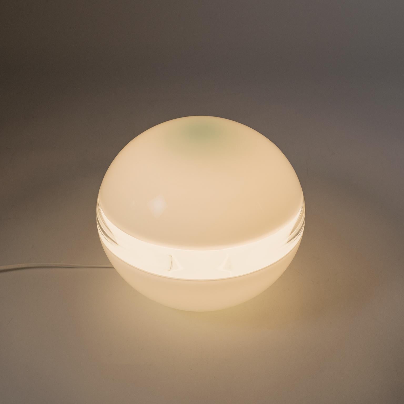 Murano Glass Vistosi Glass Orb Table Lamp, 1970s